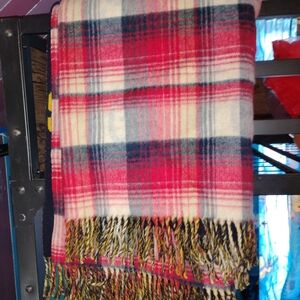 Gucci Navy and Gold Patterned Blanket